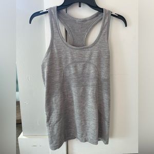 Lululemon Cool Razorback grey tank. Size 8.